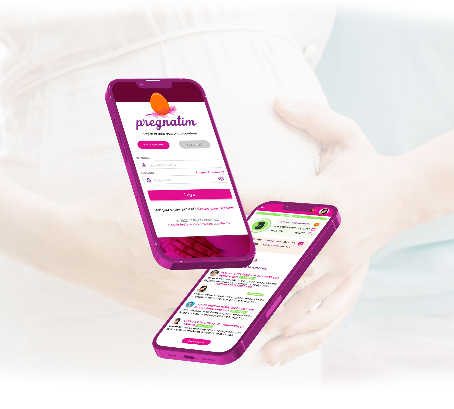 pregnatim pregnancy record-keeping