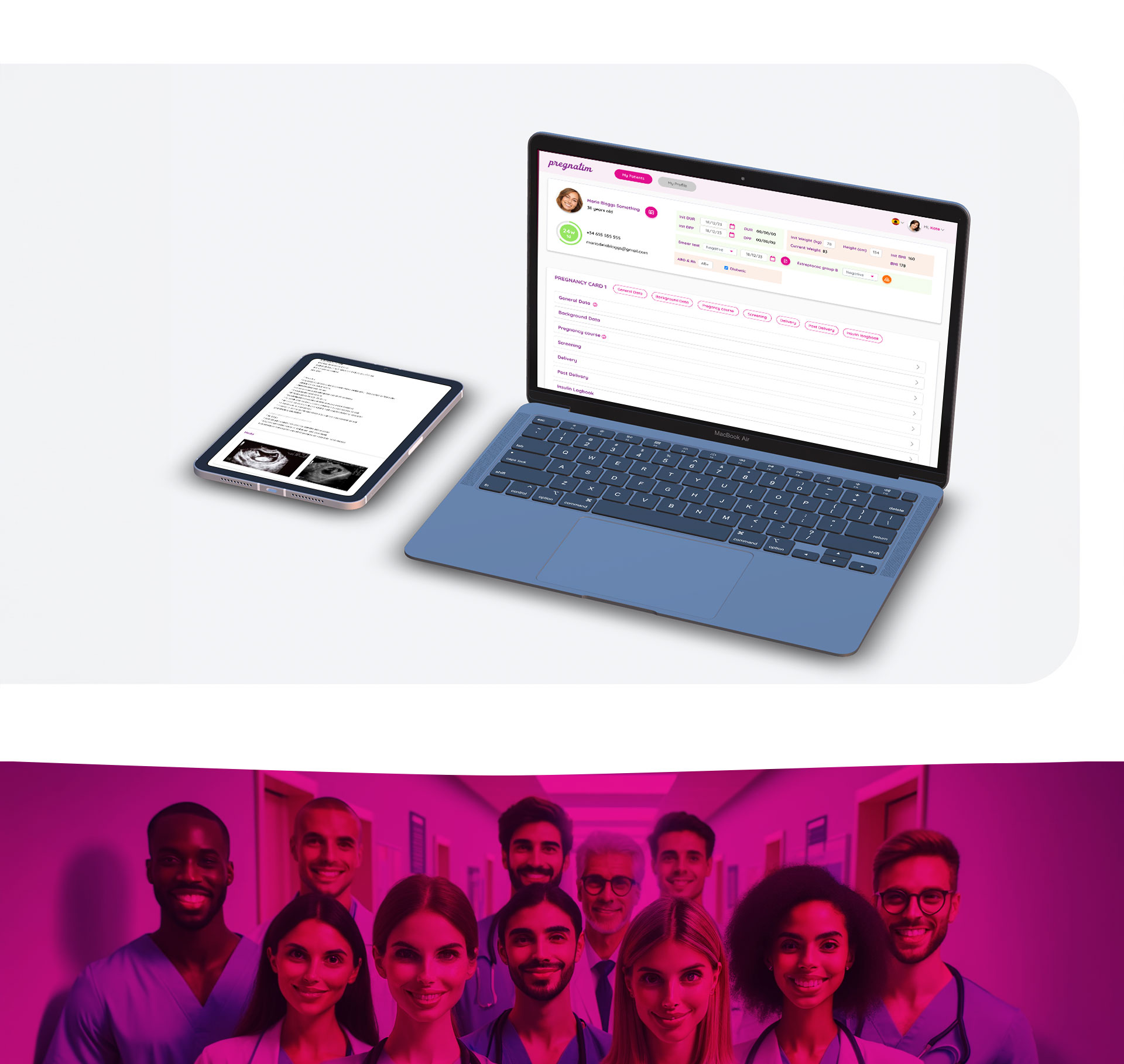 pregnatim pregnancy record-keeping